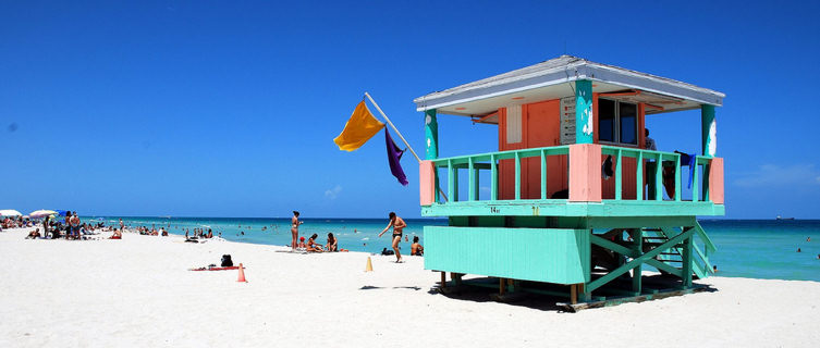 Miami beach lifeguard hut