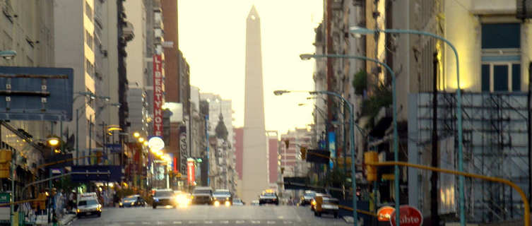 Calle Corrientes and obelisco, Buenos Aires