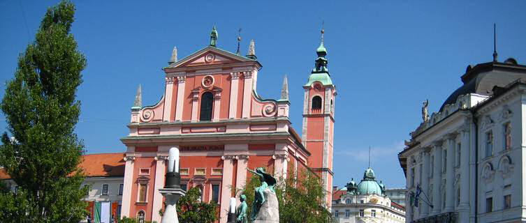 Ljubljana's old city centre