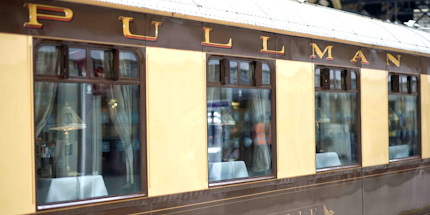 The exterior of the famous British Pullman train
