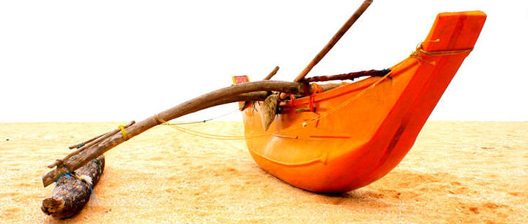 Fisherman's boat, Medilla Beach, Sri Lanka