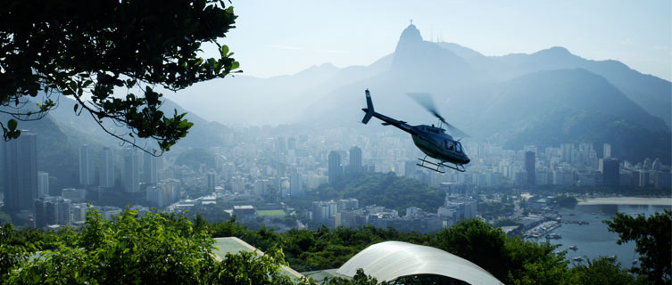 Enjoy a helicopter tour of Rio