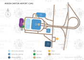 Akron-Canton Airport map