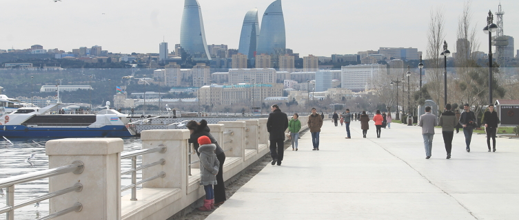 Baku Boulevard is one of the most pleasing areas of the city