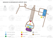 Bangkok Suvarnabhumi Airport map