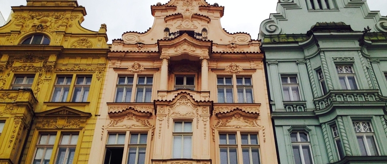 Baroque facades abound in Plzeň's Republic Square
