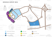 Bordeaux Airport map