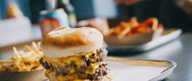 Bunsen's relish-drenched, chunky patties are unapologetically messy.