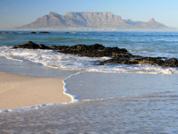 View of Table Mountain from Blouberg Beach