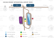 Chicago Midway International Airport map