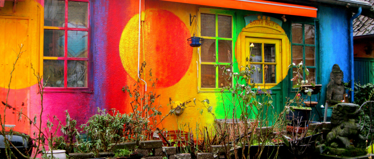 Homes in Christiania are free from planning restrictions