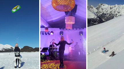 From snowkiting on a frozen lake to clubbling with celebs