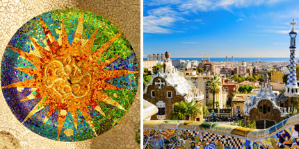 Park Güell is a free-to-enter garden complex dripping with Gaudí’s work