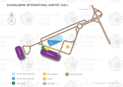 Guadalajara Miguel Hidalgo y Costilla International Airport map