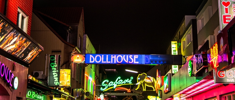 Hamburg's Reeperbahn is known locally as 'the sinful mile'
