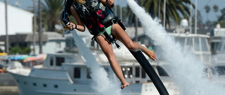 Jet pack flights last between 15 and 50 minutes
