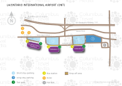 Ontario International Airport map