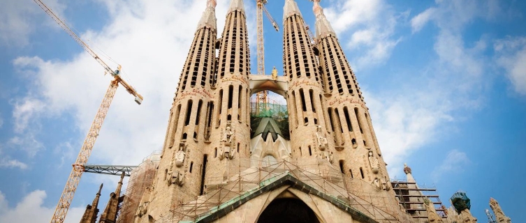 La Sagrada Família, scheduled for completion in 2026, or maybe 2028