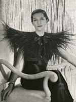 Reginald Fellowes in Elsa Schiaparelli ensemble, 1933
