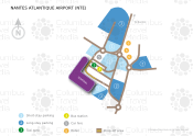 Nantes Atlantique Airport map