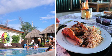 Eating and partying - you'll do a lot of both on Negril