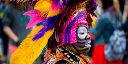 Mardi Gras is a day of flamboyant costumes and big parades