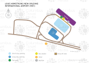 New Orleans Louis Armstrong International Airport map