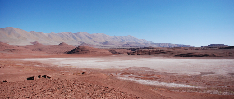 Northwest Argentina is peppered with salt flats