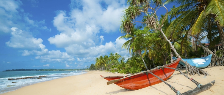 October is a great time to bask on Sri Lanka's palm-fringed beaches