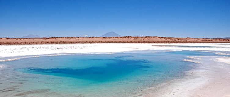 Ojos de Mar's turquoise blue pools are a sight to behold