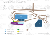 Palm Beach International Airport map