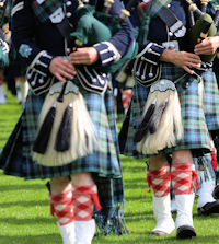 Enjoy the musical competitions during the Highland Games
