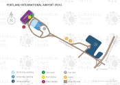 Portland International Airport map
