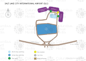 Salt Lake City International Airport map
