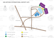 San Antonio International Airport map