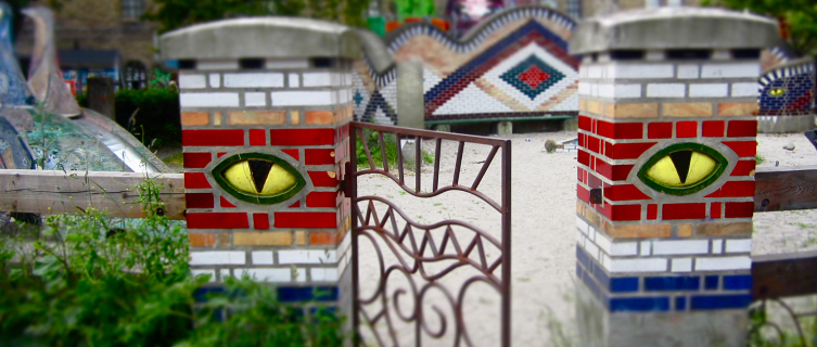 Some of the walls have eyes in Christiania