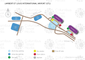Lambert-St Louis International Airport map