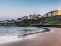 Huw spent many summers in Tenby, Wales as a child