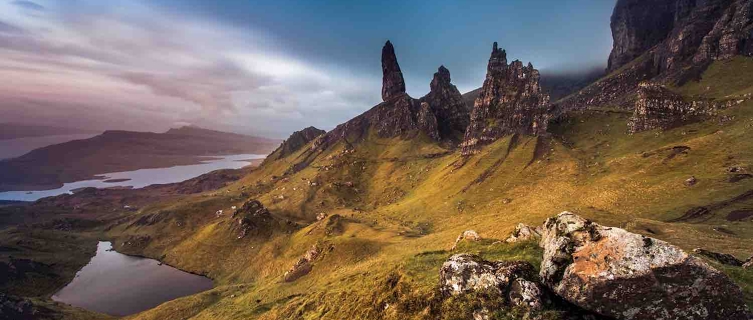 The dramatic terrain of the Isle of Skye
