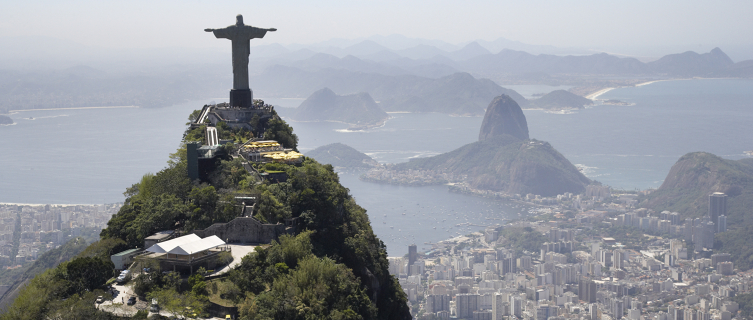 The famous Christ the Redeemer statue overlooks Rio