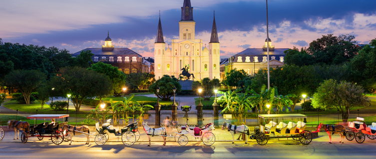 True icon: Jackson Square in New Orleans