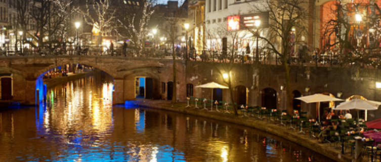 Utrecht's canals, recently voted the most beautiful in Europe