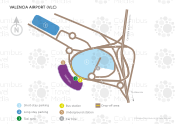 Valencia Airport map