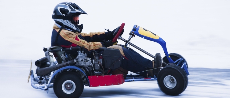Visiting Lapland? Then skip Santa and go ice karting instead 