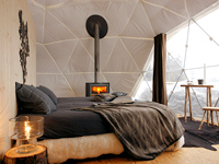 Ecotourism just got cool. Cosy up in Whitepod's snug interior