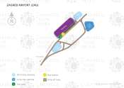 Zagreb Airport map