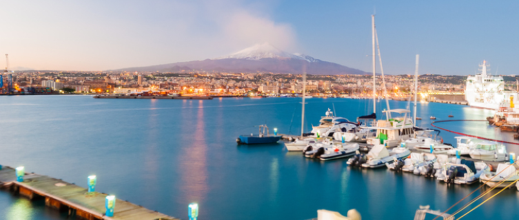  The ancient port city of Catania