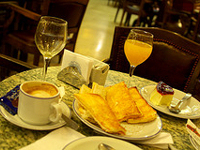 Stop off for breakfast at Café Tortoni, Buenos Aires' oldest café