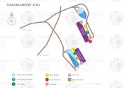 Fukuoka Airport map