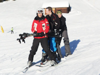 Group ski lessons are cheaper and can be more fun